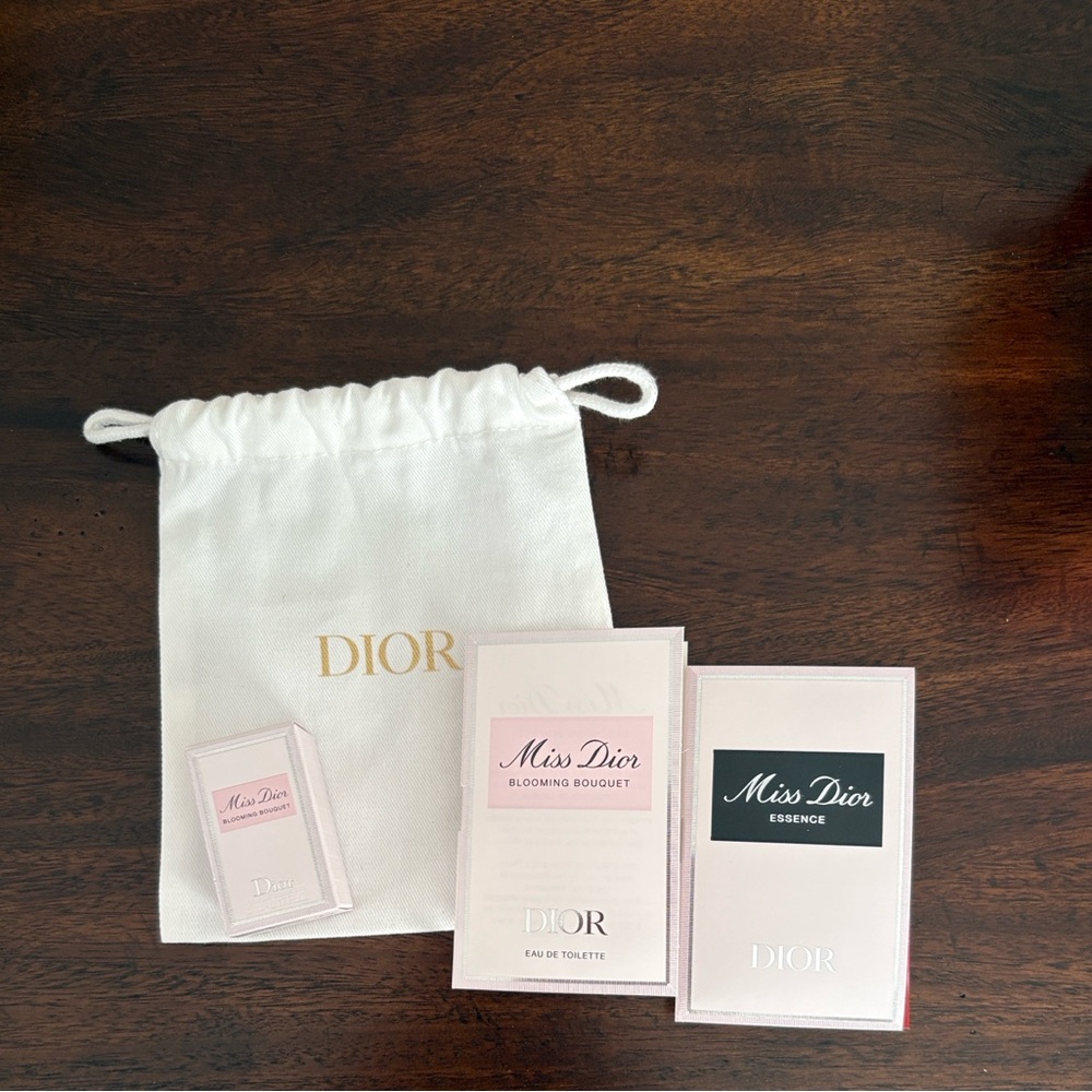 Dior Celebration Pouch of Blooming Bouquet ~ Mini and Travel Size Dior Essence